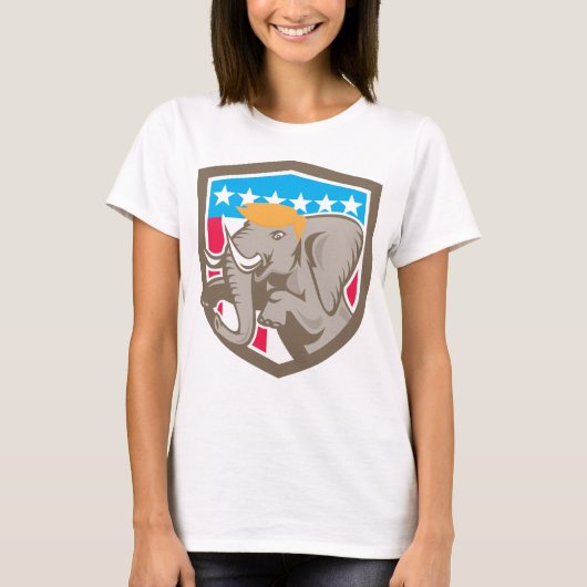 Republican Trump Elephant T-shirt (Voorkant)