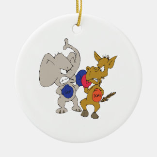 Republican Vs Democraat Keramisch Ornament
