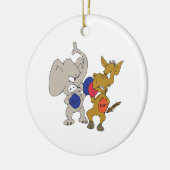 Republican Vs Democraat Keramisch Ornament (Links)