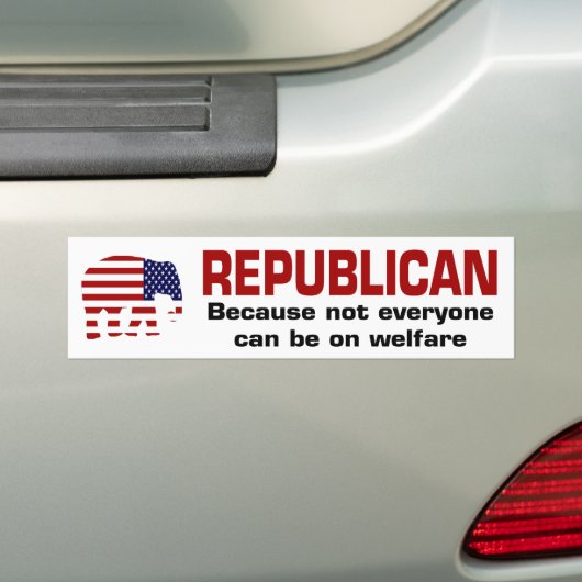 Republican Welfare Sticker (Op auto)