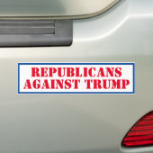Republicans Against Trump Bumper Sticker (Op auto)