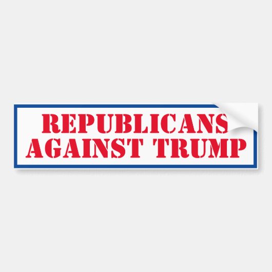 Republicans Against Trump Bumper Sticker (Voorkant)