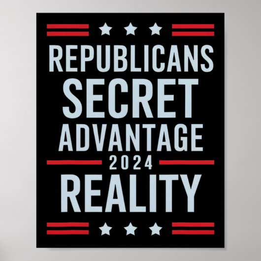 Republicans Secret Advantage Reality 2025  Poster (Voorkant)