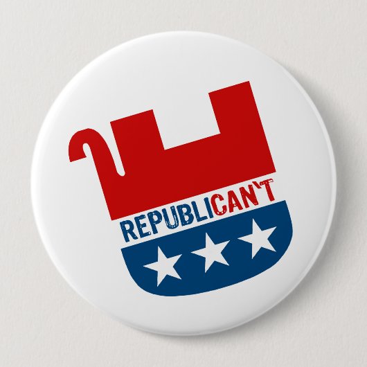 Republican't (2).png ronde button 4,0 cm (Voorkant)