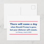 Republiceert uw bisschop of zal Cheney Quote blijv Briefkaart (Voorkant / Achterkant)