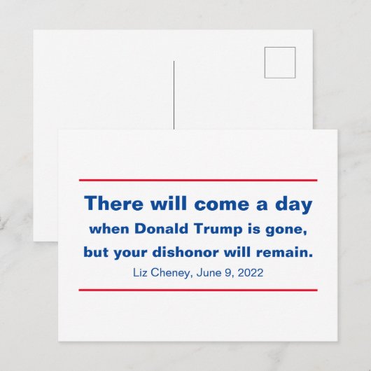 Republiceert uw bisschop of zal Cheney Quote blijv Briefkaart (Voorkant / Achterkant)