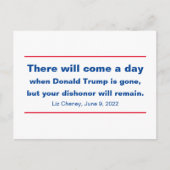 Republiceert uw bisschop of zal Cheney Quote blijv Briefkaart (Voorkant)