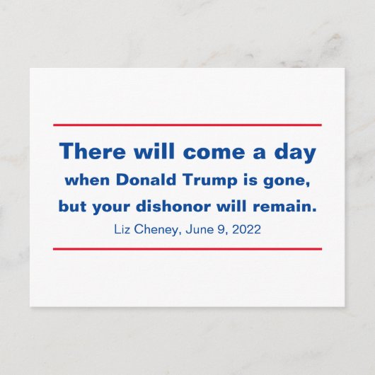 Republiceert uw bisschop of zal Cheney Quote blijv Briefkaart (Voorkant)