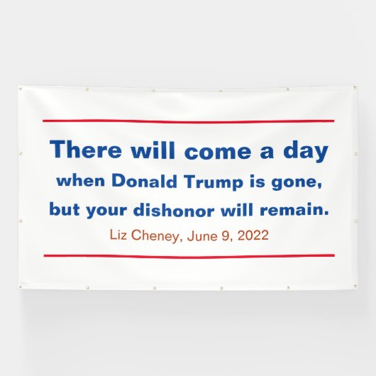 Republiceert uw bisschop of zal Cheney Quote blijv Spandoek (Horizontaal)