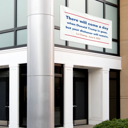 Republiceert uw bisschop of zal Cheney Quote blijv Spandoek (Buitenkant Gebouw)