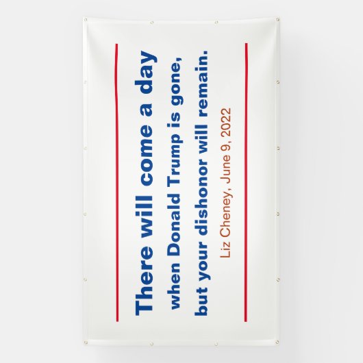 Republiceert uw bisschop of zal Cheney Quote blijv Spandoek (Verticaal)