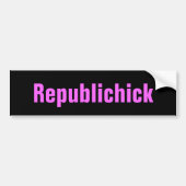 Republichick bumper sticker (Voorkant)