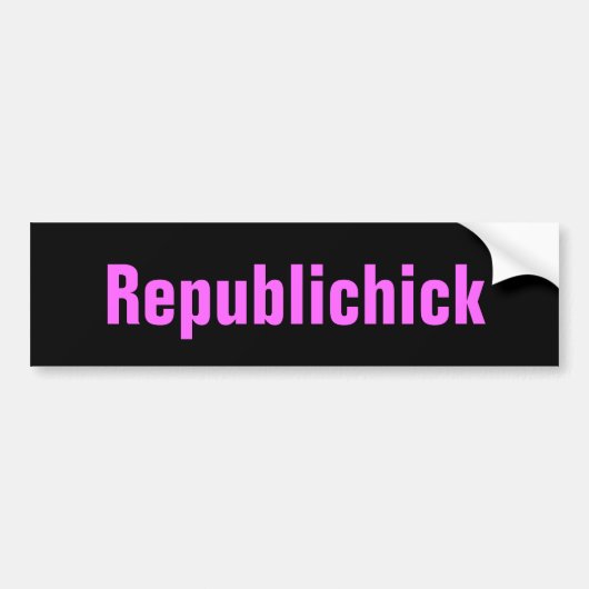 Republichick bumper sticker (Voorkant)