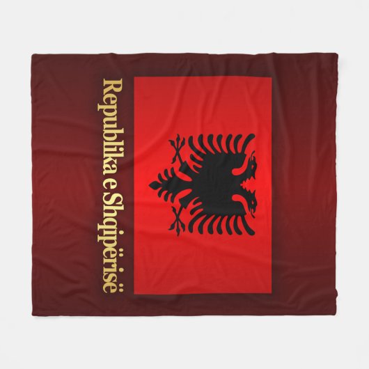 Republiek Albanië Fleece Deken (Voorkant (Horizontaal))