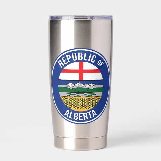 Republiek Alberta WEXIT Geïsoleerde Drinkbeker (Voorkant)
