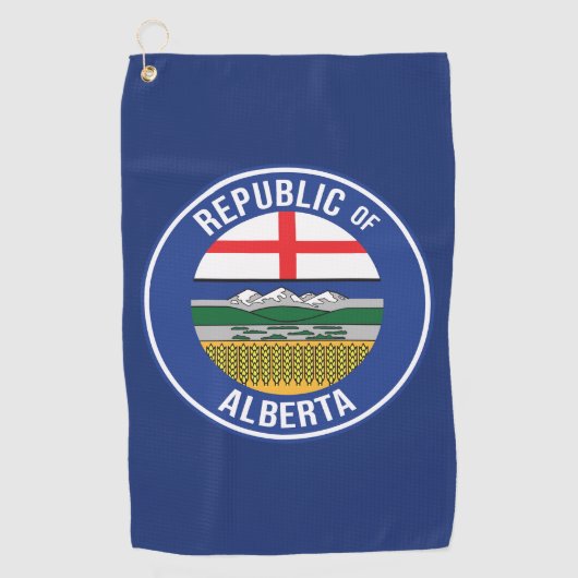 Republiek Alberta WEXIT Golfhanddoek (Voorkant)