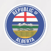 Republiek Alberta WEXIT Labels (Design 2)