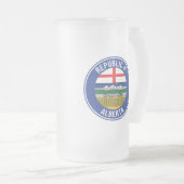 Republiek Alberta WEXIT Matglas Bierpul (Voorkant rechts)
