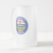 Republiek Alberta WEXIT Matglas Bierpul (Voorkant links)