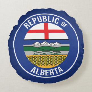 Republiek Alberta WEXIT Rond Kussen