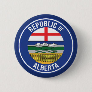 Republiek Alberta WEXIT Ronde Button 5,7 Cm