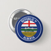 Republiek Alberta WEXIT Ronde Button 5,7 Cm (Voorkant /achterkant)