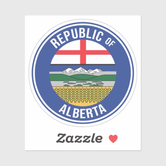 Republiek Alberta WEXIT Sticker (Vel)
