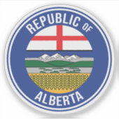 Republiek Alberta WEXIT Sticker (Voorkant)