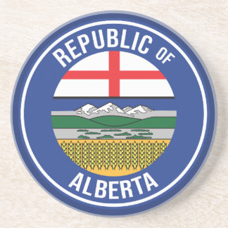 Republiek Alberta WEXIT Zandsteen Onderzetter