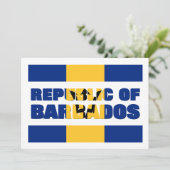 REPUBLIEK BARBADOS FEESTDAGENKAART (Staand voorkant)