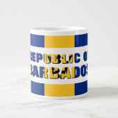 REPUBLIEK BARBADOS Monogram Grote Koffiekop (Voorkant)