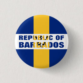 Republiek Barbados Ronde Button 3,2 Cm