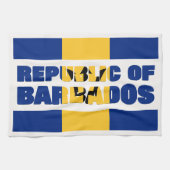 Republiek Barbados Theedoek (Horizontaal)