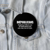 REPUBLIEK - BEWARING VAN MILJOEN BUITEN HET WERK.p Ronde Button 4,0 Cm (In situ)