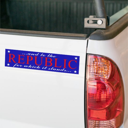 Republiek Bumpersticker (Op Truck)