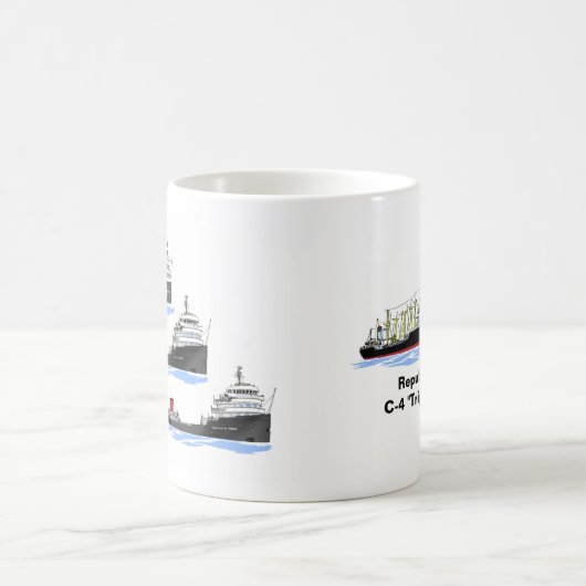 Republiek C-4 Triplets Koffiemok (Center)