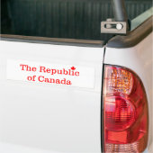 Republiek Canada Bumpersticker (Op Truck)