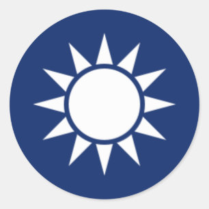 Republiek China Roundel Ronde Sticker