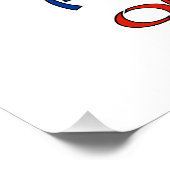 Republiek China Taiwan Vlag gepersonaliseerd Perfect Poster (Hoek)