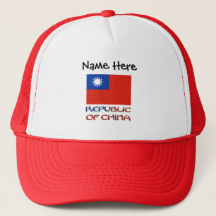Republiek China Taiwan Vlag Gepersonaliseerd  Trucker Pet