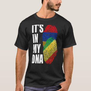 Republiek Congo en Armeense Mix DNA-vlag Herit T-shirt