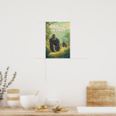 Republiek Congo Illustratie Reis Kunst Poster (Keuken)