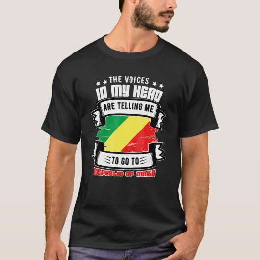 Republiek Congo in mijn hoofd T-shirt (Voorkant)