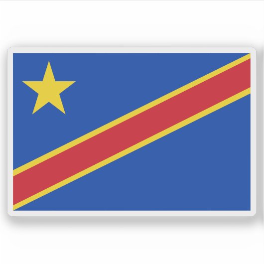 Republiek Congo (Léopoldville), (1966–1971) Sticker (Voorkant)
