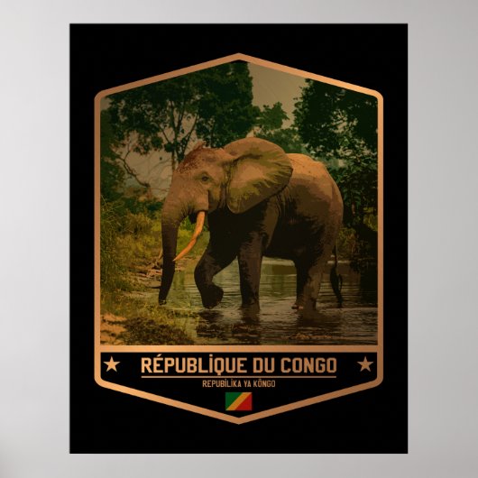 Republiek Congo Poster (Voorkant)