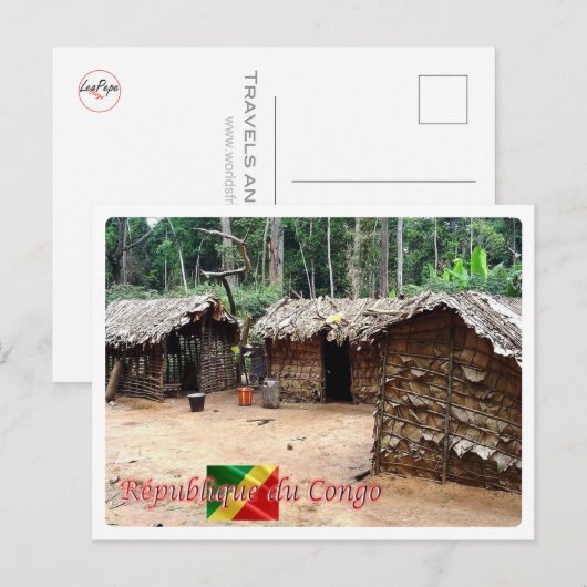 Republiek Congo - Pygmee - Kamer van Koophandel Briefkaart (Voorkant / Achterkant)