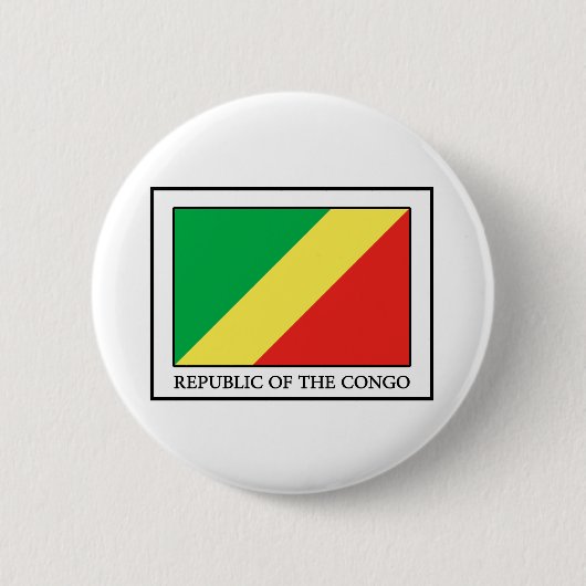 Republiek Congo Ronde Button 5,7 Cm (Voorkant)