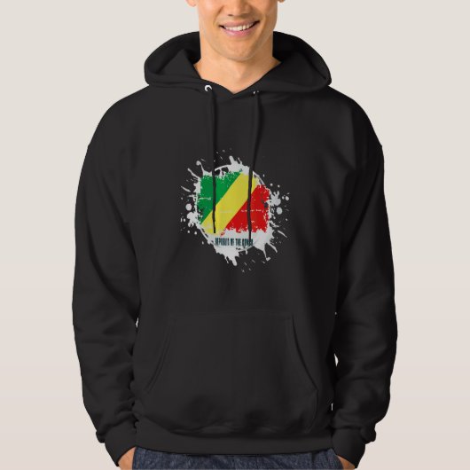 Republiek Congo Splash Hoodie (Voorkant)