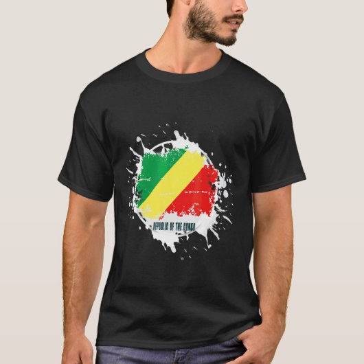 Republiek Congo Splash T-shirt (Voorkant)