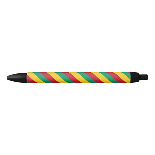 Republiek Congo Vlag Balpen Zwarte Inkt Pen (Voorkant)